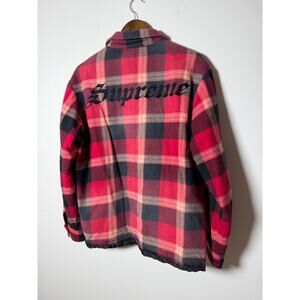 Supreme Logo Quilted Flannel Shirt FW20